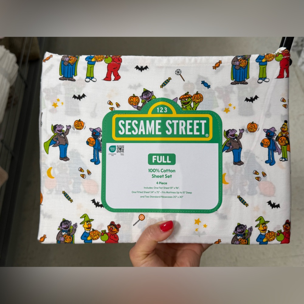 Sesame Street Colorful Character Bedding Sheets